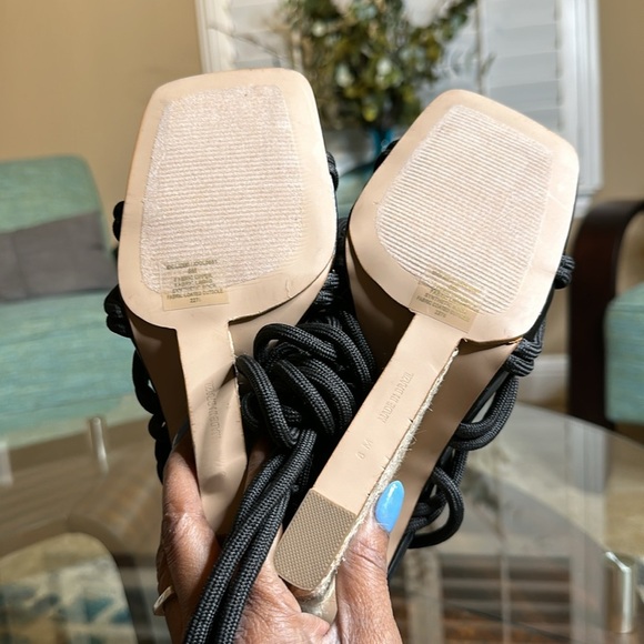 New Steve Madden Idolized wedge Sandal in black size 8 - Picture 7 of 9